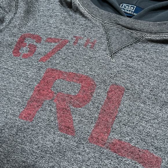 Polo Ralph Lauren Vintage 67 Military University After Hood Hoodie Sweatshirt XL - Picture 4 of 8